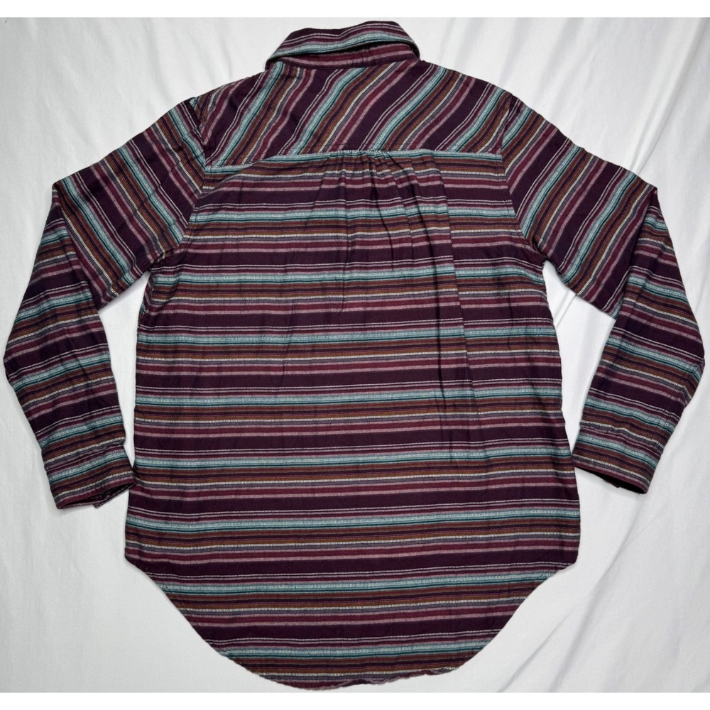 Ariat Real Billie Jean Popover Shirt Womens Medium Striped Flannel Western - Picture 5 of 7